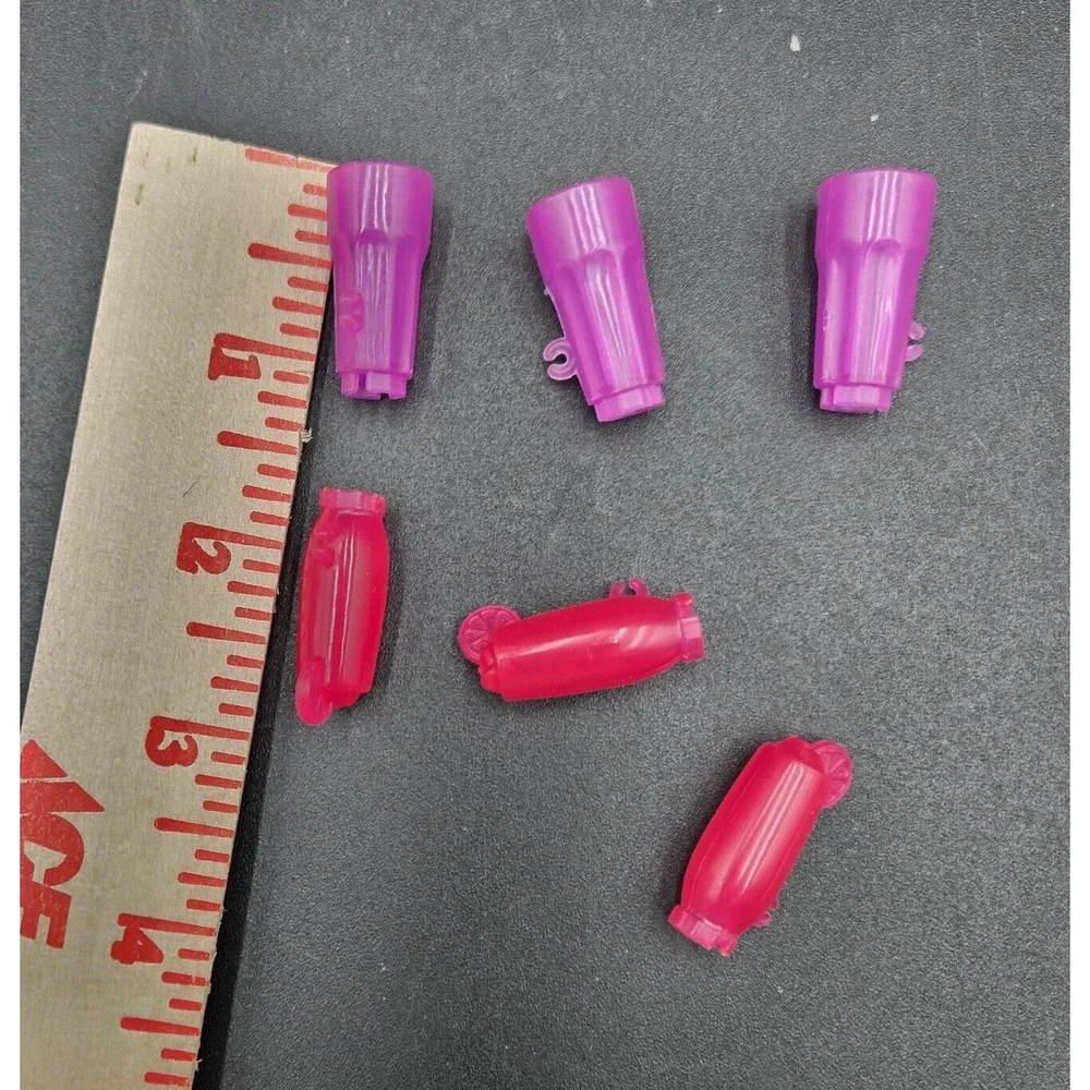 Vintage Barbie Dollhouse Replacement Purple Redish Mugs Cups‎ Drinks